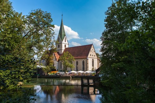 Bažnyčia,  Architektūra,  Pobūdį,  Vandens,  Dangus