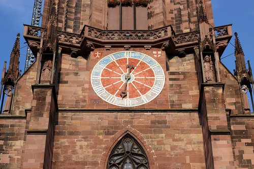Bažnyčia,  Münster,  Laikrodis,  Bažnyčia Laikrodis,  Freiburg,  Istoriškai,  Statyba,  Downtown,  Istorinis Centras