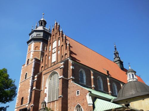 Bažnyčia, Kazimierz, Kraków, Paminklas, Pastatai, Architektūra, Lenkija, Pastatas, Sakralinis, Turizmas, Plyta