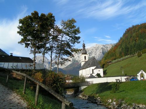 Bažnyčia, Ramsau, Berchtesgadener Žemės, Berchtesgaden Alps, Berchtesgadeno Nacionalinis Parkas, Nuotaika, Nacionalinis Parkas, Alpių, Kalnai