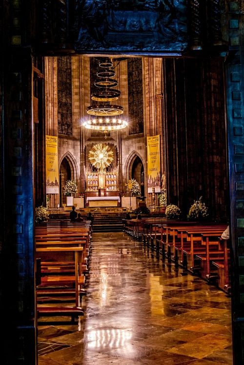 Bažnyčia, Naktinė Fotografija, Pastatai, Šventyklos, Guadalajara, Naktis