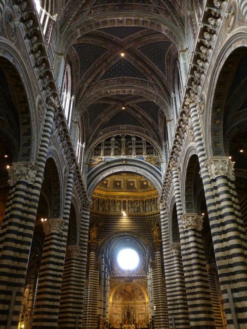 Bažnyčia, Interjeras, Architektūra, Katedra, Duomo, Senas, Viduramžių, Toskana, Italy