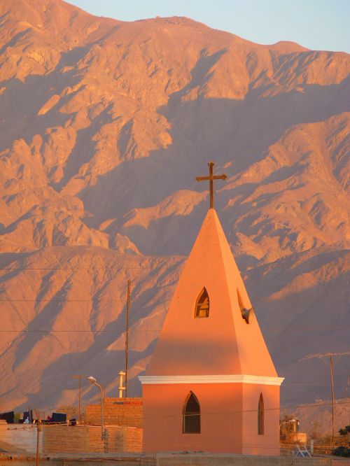 Bažnyčia, Abendstimmung, Saulės Šviesa, Dykuma, Nazca