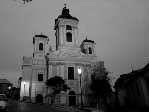 Bažnyčia, Šviesa, B W Fotografija, Tamsi, Kontrastas, Medis, Senamiestis, Slovakija