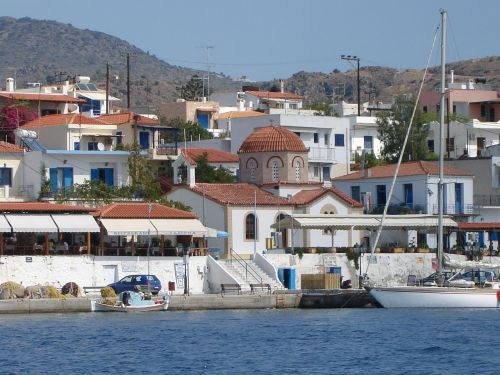 Bažnyčia, Perdika Uostas, Aegina Sala, Graikija