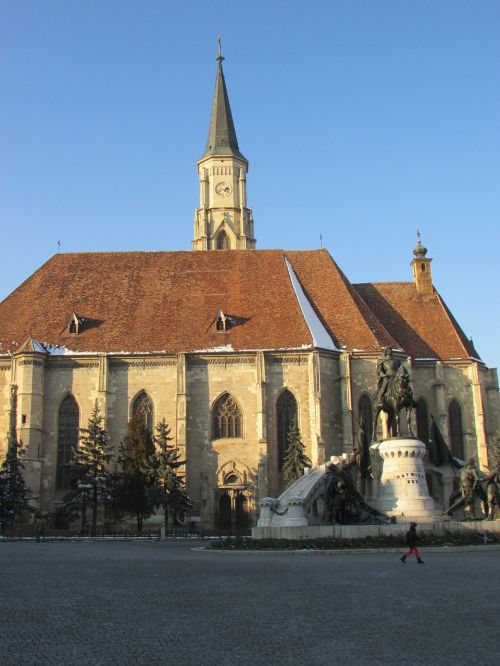 Bažnyčia, St Michaelio Katedra, Cluj Napoca, Transilvanija, Romanija