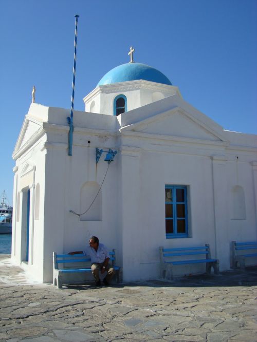Bažnyčia, Graikija, Mykonos