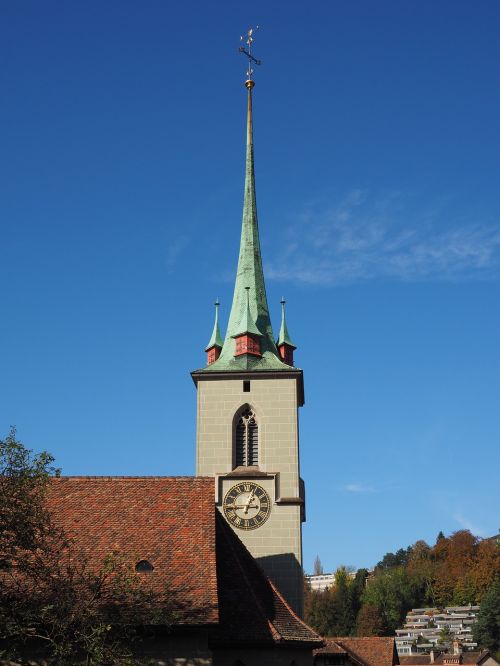 Bažnyčia, Bokštas, Nydeggkirche, Bern, Pastatas, Architektūra