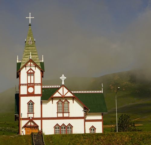 Bažnyčia, Husavik, Iceland