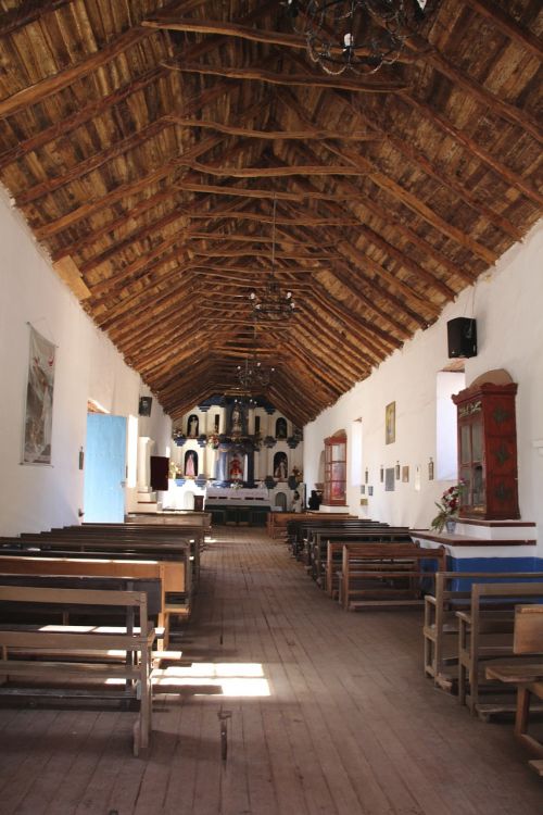 Bažnyčia, Vaizdingas, Šiaurinis Čili, Viduje, Ajamara, San Pedro De Atacama