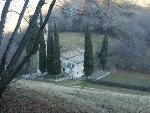 Bažnyčia, Kraštovaizdis, Kipariso Medžiai, Viduramžiai, Paminklas, Žiema, Pastatas, Twilight