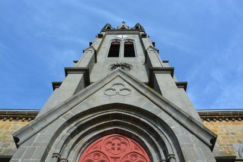 Bažnyčios Varpinė, Foto Veido, Parduotuvė, Portalo Stogas, Skulptūros Akmuo, Šventoji Bangų Atmintis, Brittany