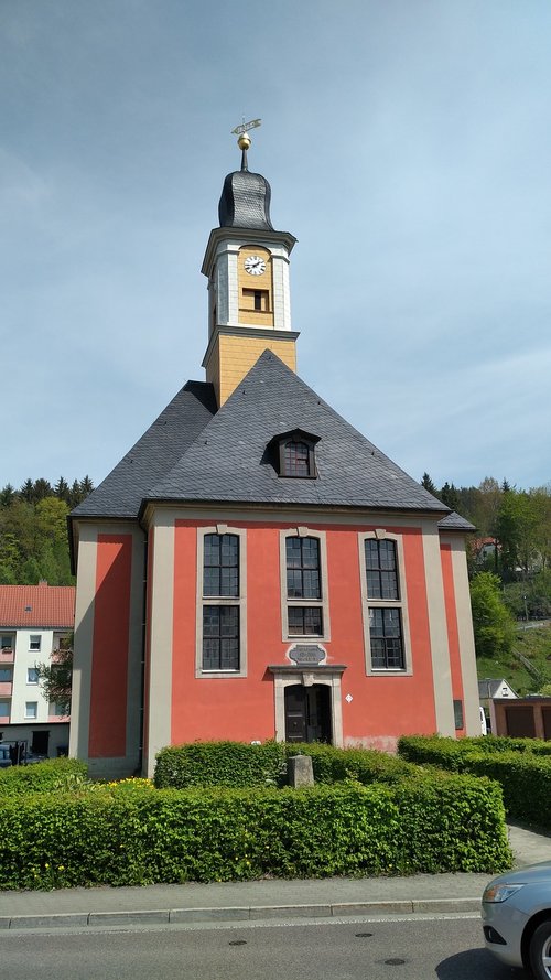 Bažnyčia Schmiedeberg,  Į Trejybės,  George Bähr,  Schmiedeberg,  Bažnyčia,  Dippoldiswalde,  Rytiniai Ore Mountains,  Ore Mountains,  1716