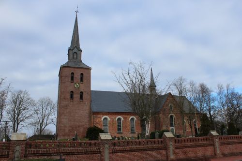 Bažnyčia St Pankratius Oldenwort, Bažnyčia, Bažnyčios, Pastatas, Dithmarschen, Architektūra