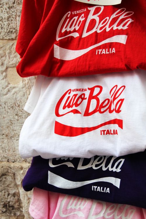 Ciao Bella, T Marškiniai, Coca Cola, Dizainas, Suvenyras