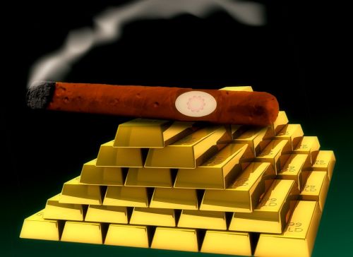 Cigaras, Auksas, Dūmai, Turtas, Sėkmė, Sėkmingas, Finansai