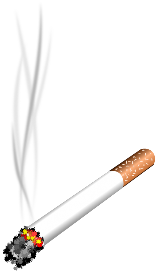 Cigarečių, Dūmai, Rūkymas, Nesveika, Vėžys, Pelenai, Žėrintis, Nemokama Vektorinė Grafika