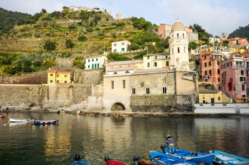 Cinque Terre, Italy, Architektūra, Viduržemio Jūros, Ligurija, Europa, Spalvinga, Vaizdingas, Kranto, Kaimas, Pritraukimas, Vaizdingas, Vasara, Dangus, Debesys, Turizmas, Saulėtas, Vaizdas, Kelionė