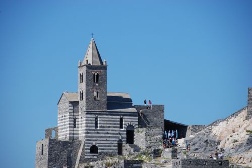 Cinque Terre, Bažnyčia, Kraštovaizdis, Ligurija, Italy, Spalvos, Namai