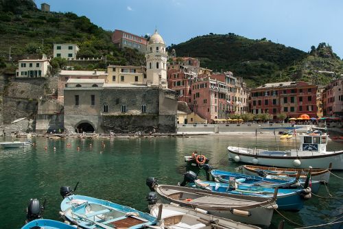 Cinque Terre, Vernazza, Kaimas, Uostas