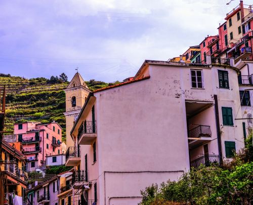 Cinque Terre, Italy, Amalfi Pakrantė, Architektūra, Pastatai, Gamta, Vaizdingas