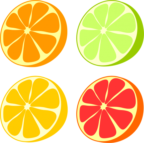 Citrusiniai, Oranžinė, Citrina, Kalkės, Greipfrutas, Serijos