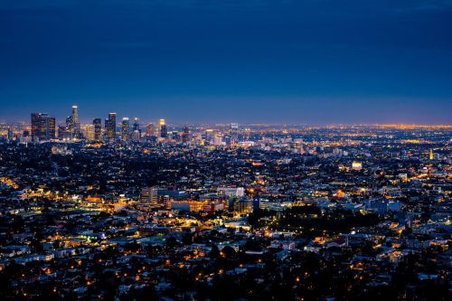 Miestas, Los Andželas, Miesto Panorama, Panorama, Centro, Dangoraižis