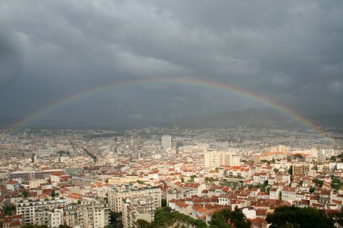 Miestas, Marseille, France, Vaivorykštė