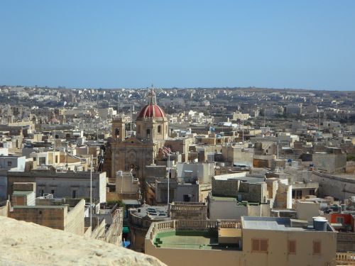 Miestas, Rabatas, Gozo, Miesto Vaizdas, Apžvalga, Viduržemio Jūros, Pastatas