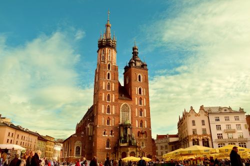 Miestas, Pastatai, Bažnyčia, Lenkija, Kvadratas, Cracow