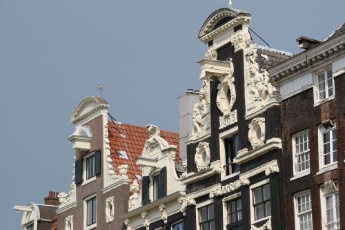 Amsterdamas, Namai, Fasadai, Kanalas