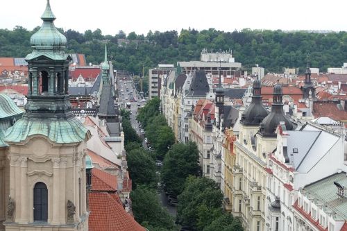 Miestas, Prague, Namai, Praha, Senamiestis, Istorinis Miestas, Bažnyčios Šereliai