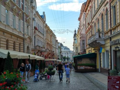 Miestas, Gatvė, Architektūra, Miesto Centras, Pastatas, Chernivtsi