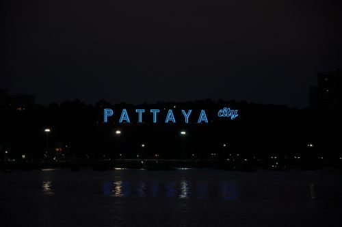 Miestas, Tailandas, Pattaya, Asija, Tajų, Naktis, Dusk, Panorama, Jūra, Atspindys