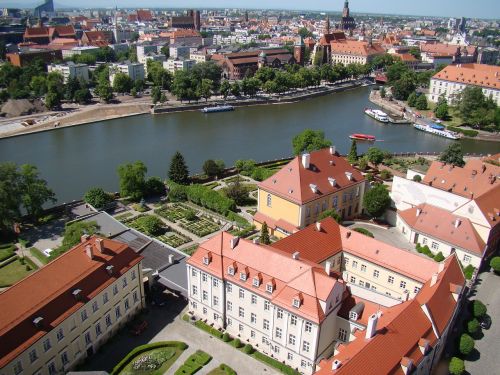 Miestas, Upė, Architektūra, Lenkija, Panorama, Kraštovaizdis, Turizmas, Vaizdas, Wrocław