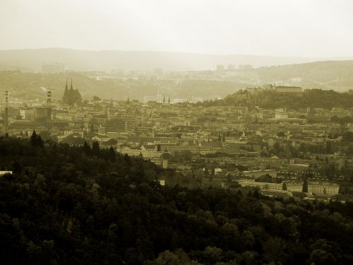 Miestas, Panorama, Brno Čekijos Respublika