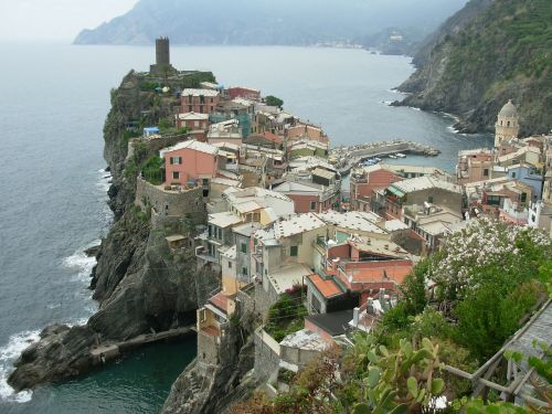 Miestas, Rokas, Jūra, Italy, Cinque Terre