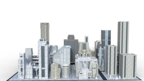 Miestas, Miesto Panorama, Pastatas, Architektūra, Miesto, Gatvė, Šiuolaikiška, Dangoraižis, Metropolis, Naktis, 3D Modelis