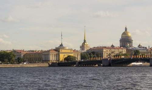 Miestas, Neva, Sankt Peterburgo Rusija, Rusija, Upė, Aiški Diena, Gražus Vaizdas, Mėgstamiausias Miestas, Architektūra, Vanduo, Spb