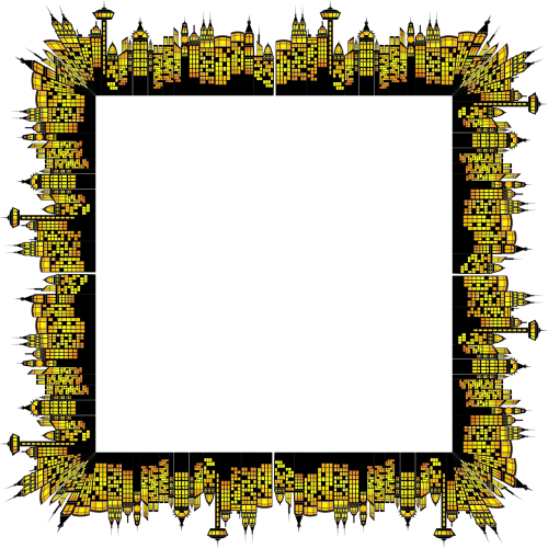 Miestas, Rėmas, Architektūra, Pastatai, Miesto Panorama, Highrise, Siluetai, Panorama, Stilizuotas, Miesto, Miestas, Sienos, Abstraktus, Geometrinis, Menas, Nemokama Vektorinė Grafika