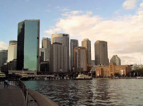 Miestas, Highrise, Architektūra, Butus, Apartamentai, Panorama, Uostas, Sidnėjus, Australia