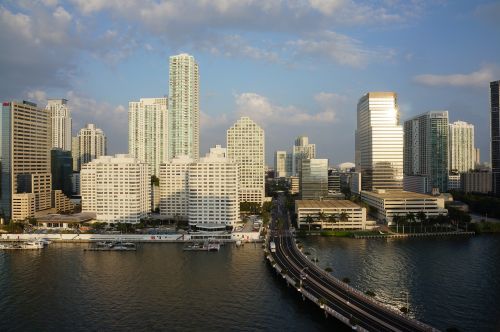 Miestas, Panorama, Dangoraižis, Pastatai, Miami