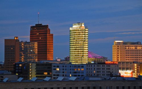 Miestas, Architektūra, Dangoraižis, Pastatas, Panorama, Berlynas, Potsdamo Vieta