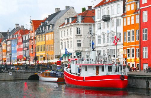Miestas, Kelionė, Vanduo, Turizmas, Architektūra, Kopenhaga, Nyhaven, Šviesus, Spalvinga