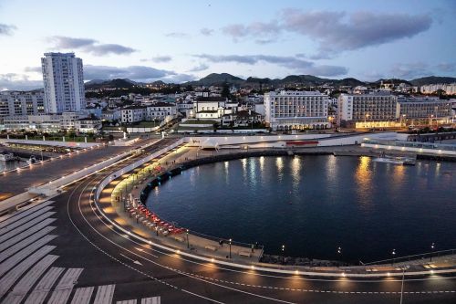 Miestas, Vandenys, Architektūra, Kelionė, Miesto Kraštovaizdis, Panorama, Azores, Dangus, Požiūris