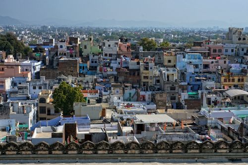 Miestas,  Udaipur,  Indija,  Miesto Kraštovaizdis,  Namai,  Architektūra,  Stogai,  Be Honoraro Mokesčio