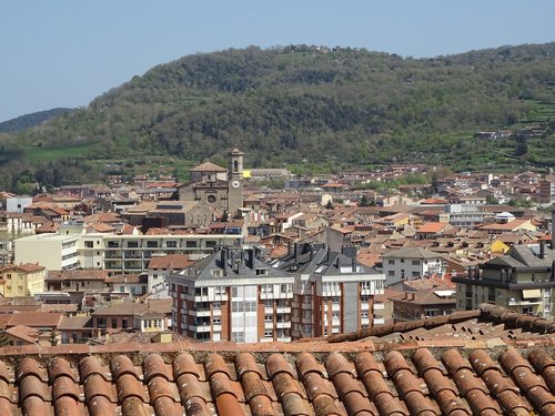Miestas,  Panoraminis,  Architektūra,  Olot Garrotxa,  Katalonija