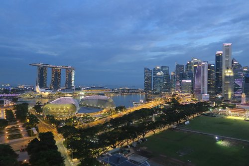 Miestas,  Skyline,  Architektūra,  Miestovaizdis,  Kelionė,  Panoraminis,  Dangus,  Miesto,  Modernus,  Uostas,  Žymus Objektas,  Waterfront,  Panorama,  Marina Bay Sands,  Singapūras,  Azija