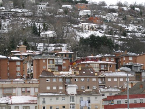 Miestas, Namai, Panoraminis, Kraštovaizdis, Ispanija