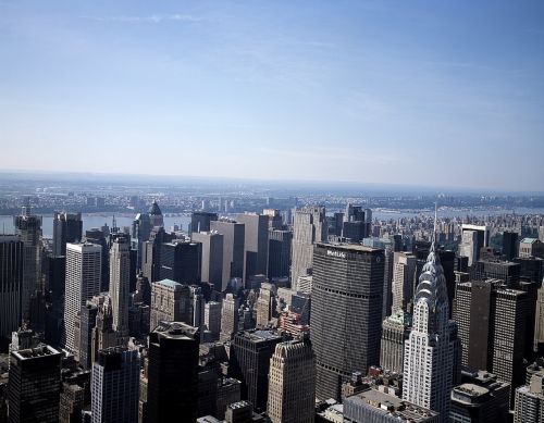Miesto Panorama,  Manhatanas,  Panorama,  Vaizdas,  Orientyras,  Nyc,  Niujorkas,  Miesto,  Metropolis,  Upė,  Dangoraižis,  Usa,  Vaizdingas